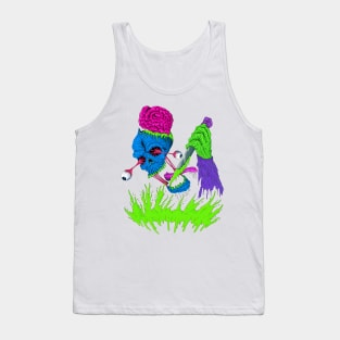 Crazy Insane Skull Tank Top